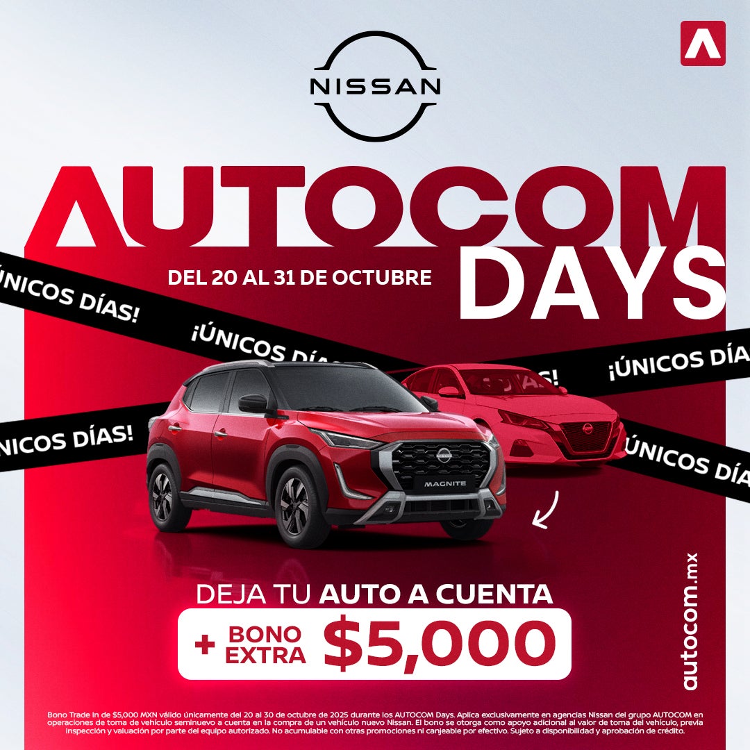 Deja tu auto a cuenta y recibe un bono extra de $5,000 M.N.